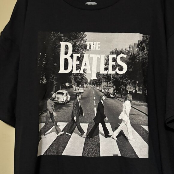 The Beatles Hybrid Abbey Road Graphic Band Tee – Black 2XL Hybrid Apparel - Picture 3 of 4